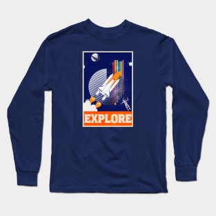 Explore 80s Retro Long Sleeve T-Shirt